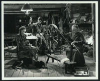 Margaret Wycherly, June Lockhart and Dick Moore in a scene from Sergeant York