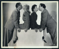 Wally Brown, Virginia Mayo, Amelita Ward and Alan Carney in a still from Seven Days Ashore