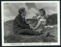 Spencer Tracy and Kaaren Verne in a scene from The Seventh Cross