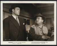 Lloyd Corrigan with an unidentified actor in a scene from Shadowed