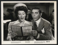 Joan Davis and Eddie Cantor in a scene from Show Business