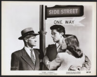 Paul Kelly, Farley Granger, and Cathy O'Donnell in Side Street