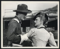 Robert Hutton and Virginia Grey in Slaughter Trail