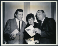 Steven Hill and Mr. & Mrs. Ernest Borgnine at special invitational screening of The Slender Thread