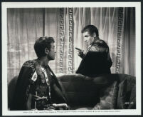 Laurence Olivier and John Dall in a scene from Spartacus