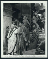 Charles Laughton and John Gavin in a scene from Spartacus