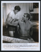 Tony Curtis and Laurence Olivier in a scene from Spartacus [restored in 1991]