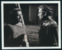 Kirk Douglas and Laurence Olivier in a scene from Spartacus