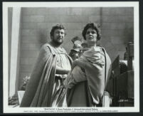 Peter Ustinov and Jean Simmons in a scene from Spartacus