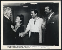 Judy Garland, James Mason, Jack Carson, and Charles Bickford in A Star Is Born