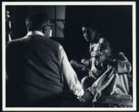 Judy Garland, Tom Noonan, and director George Cukor in A Star Is Born