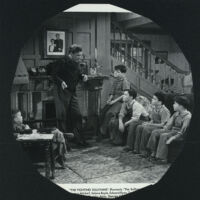 Thomas Mitchell with Buddy Swan, Billy Cummings, Bobby Driscoll, Johnny Calkins and Marvin Davis in The Sullivans