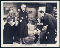 Director Norman Panama, Eva Marie Saint, Jerry Mathers, and Bob Hope on the set of That Certain Feeling