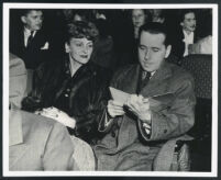 Doris Nolan and Alexander Knox attending the premiere of Tomorrow The World