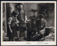 Bobby Driscoll, Walter Fitzgerald, and Denis O'Dea in Treasure Island