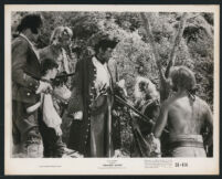 Bobby Driscoll, Robert Newton, and Geoffrey Wilkinson in Treasure Island