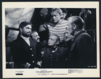 Kirk Douglas, James Mason, Paul Lukas, Peter Lorre, and extras in 20,000 Leagues Under the Sea