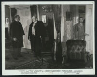 Paul Cavanagh, Sydney Greenstreet, and Peter Lorre in The Verdict