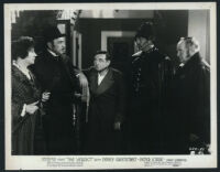 Rosalind Ivan, George Coulouris, Peter Lorre, and Sydney Greenstreet in The Verdict