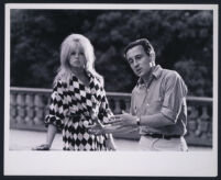 Brigitte Bardot and director Louis Malle on the set of A Very Private Affair