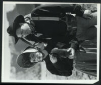 Joanne Dru and Ben Johnson in Wagonmaster
