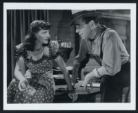 Sylvia Sidney and Humphrey Bogart in The Wagons Roll At Night