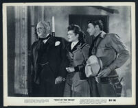 Barbara Hale, Robert Mitchum, and Thurston Hall in West of the Pecos