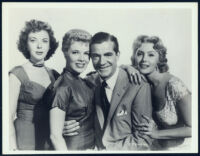 Ida Lupino, Sally Forrest, Dana Andrews, and Rhonda Fleming in While The City Sleeps