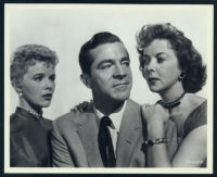 Sally Forrest, Dana Andrews, and Ida Lupino in While The City Sleeps