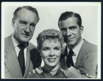 George Sanders, Sally Forrest, and Dana Andrews in While The City Sleeps