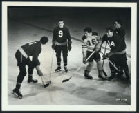 Stanley Clements with other hockey players in White Lightning