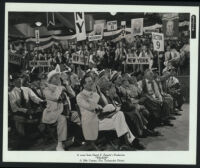 Delegates at a polictical convention in a scene from Wilson