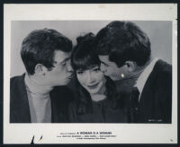 Jean-Paul Belmondo, Anna Karina, and Jean-Claude Brialy in A Woman Is A Woman
