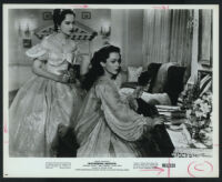 Merle Oberon and Geraldine Fitzgerald in Wuthering Heights
