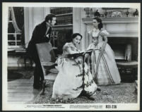 Merle Oberon, David Niven and Geraldine Fitzgerald in Wuthering Heights