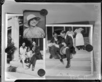 Photographs of Edward E. Holmes and his murdered wife Celia L. Holmes, Los Angeles, 1935