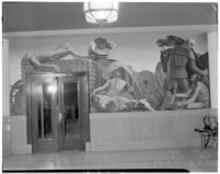Mural panel by artist Leo Katz at the Frank Wiggins Trade School, Los Angeles, 1935