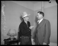 Dr. Ralph Wagner pictured with Deputy Sheriff Allen T. Ball, Los Angeles, 1930s