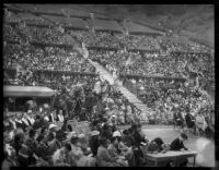 Audience gathered at the Hollywood Bowl to hear Eleanor Roosevelt speak, Los Angeles, 1935