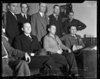 Robert S. James and Charles S. Hope, accused of the murder of James's wife Mary, Los Angeles, 1936