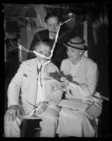Marye Shannon Harrington, Los Angeles County Supervisor John Anson Ford and Isidore B. Docweiler, Los Angeles, 1930s