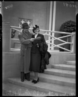 Restauranteur Robert Cobb and his wife actress Gail Patrick, Los Angeles, 1937