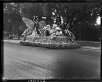 Santa Clara County parade float for Tournament of Roses, Pasadena, 1937