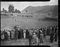 Golfers compete at the 12th annual Los Angeles Open golf tournament, Los Angeles, 1937