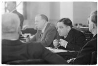 Mayor of New York City, Fiorello La Guardia, presides over the Pacific coast's United States Conference of Mayors.  May 15, 1937.