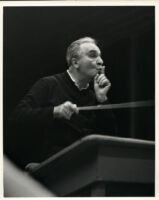 Bruno Walter conducting, 1949 [descriptive]