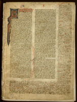Rouse MS. 70. PETRUS LOMBARDUS, SENTENTIAE. 22 leaves from Books I, III and IV.