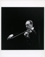 Jascha Heifetz playing the violin, 1966 [descriptive]