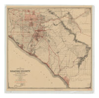 The official map of Orange County, California and portions of adjoining counties