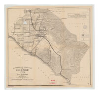 Automobile road map of Orange Co., California